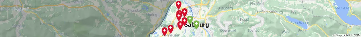 Map view for Pharmacies emergency services nearby Wals-Siezenheim (Salzburg-Umgebung, Salzburg)
